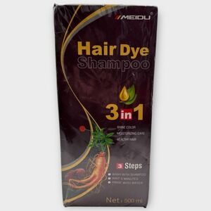 Meidu Hair Dye Color Coffee Brown‎ 3in1 Shampoo Instant Color Shine Moisturizing